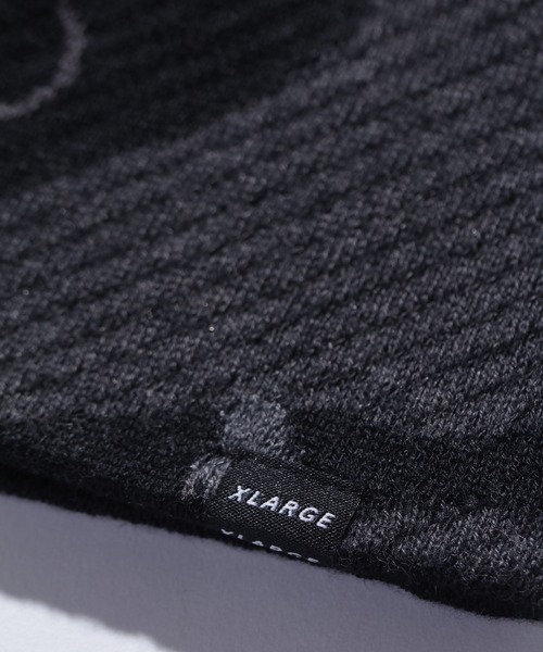 XLARGE（エクストララージ）の「GEOMETRIC BEANIE（ニットキャップ/ビーニー・メンズ・ブラック/ブルー・ONE SIZE）」の4枚目の写真