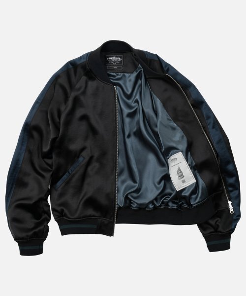 FRIZMWORKS（フリズムワークス）の「VISCOSE SATIN JACKET _ BLACK（ブルゾン・メンズ・その他・MEDIUM/X-LARGE/LARGE）」の3枚目の写真