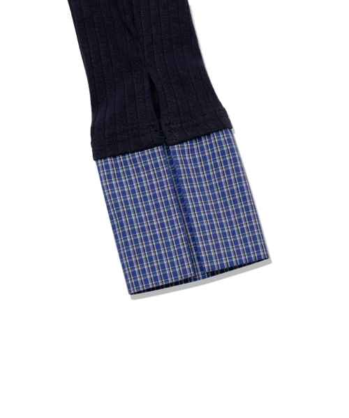 MOAA(モア)の「Dual Trim Shirt Cardigan (NAVY)(カーディガン/ボレロ・レディース・その他・SMALL/MEDIUM)」の4枚目の写真