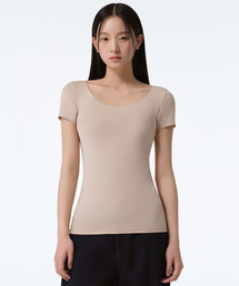 MUSINSA STANDARD WOMAN（ムシンサスタンダードウーマン）の「[Cool Standard] Women's Scoop Neck Undershirt [Beige]（インナーウェア/肌着）」