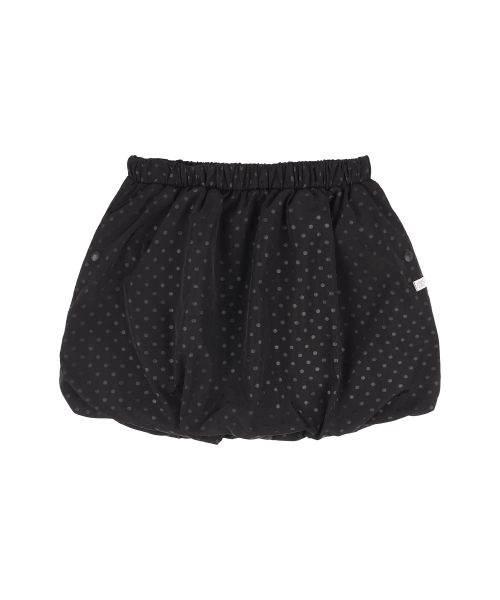 FANCY CLUB（ファンシークラブ）の「ドットバルーンミニスカート (ブラック)_F25QD895（スカート・レディース・ブラック・FREE）」の4枚目の写真