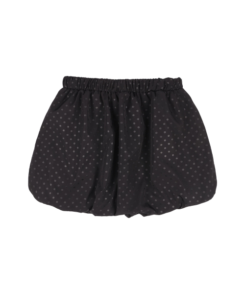 FANCY CLUB（ファンシークラブ）の「ドットバルーンミニスカート (ブラック)_F25QD895（スカート・レディース・ブラック・FREE）」の5枚目の写真