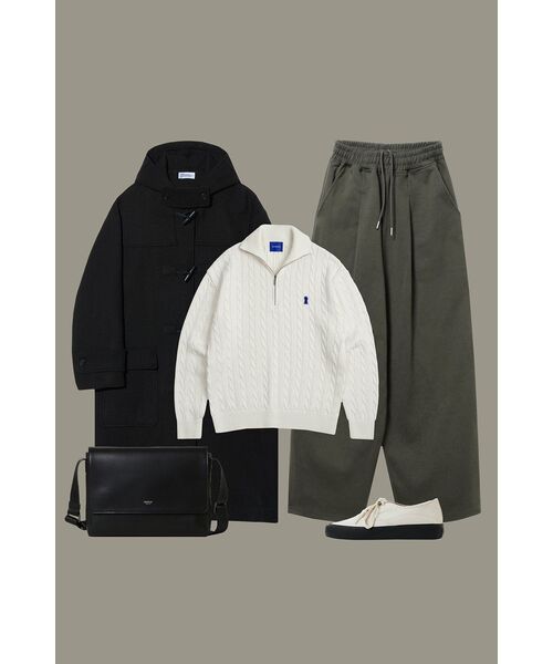 PARTIMENTO(パルティメント)の「特大メルトンダッフルロングコートブラック(チェスターコート・レディース・その他・SMALL/MEDIUM/LARGE)」の5枚目の写真