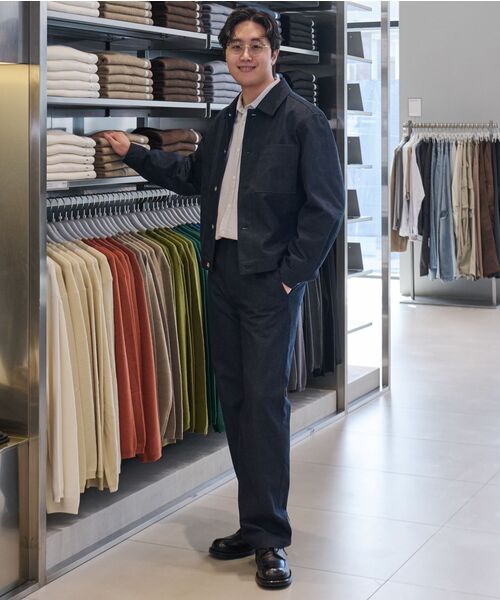 MUSINSA STANDARD（ムシンサスタンダード）の「デニムライクリラックスドミニマルジャケット[ディープインディゴ]（デニムジャケット・メンズ・その他・MEDIUM/LARGE/X-LARGE/XX-LARGE）」の11枚目の写真