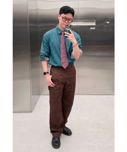 MUSINSA STANDARD（ムシンサスタンダード）の「ダブルニーカーペンターパンツ [バロックブラウン]（その他パンツ・メンズ・その他・28/29/34/32/30/31/33/27/38）」の11枚目の写真