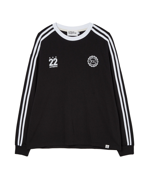 THE GREEN LAB（ザグリーンラボ）の「サッカーフットボール配色長袖Tシャツ[ブラック]（Tシャツ/カットソー・メンズ・その他・SMALL）」の16枚目の写真