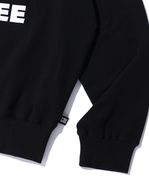 YOUHEE（ユヒ）の「YOUHEE LETTERING SWEATSHIRTS BLACK（スウェット・レディース・その他・FREE）」の6枚目の写真