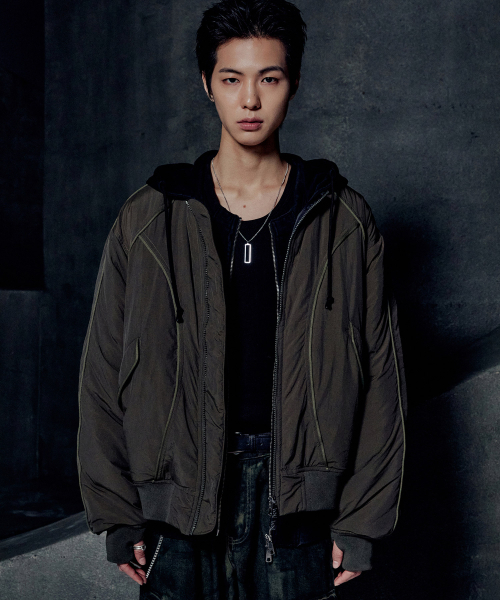 NOMANUAL(NOMANUAL)の「C.P THINSULATE BOMBER - KHAKI(ブルゾン・レディース・その他・MEDIUM/LARGE/SMALL)」の8枚目の写真
