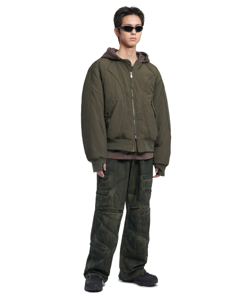 NOMANUAL(NOMANUAL)の「C.P THINSULATE BOMBER - KHAKI(ブルゾン・レディース・その他・MEDIUM/LARGE/SMALL)」の7枚目の写真