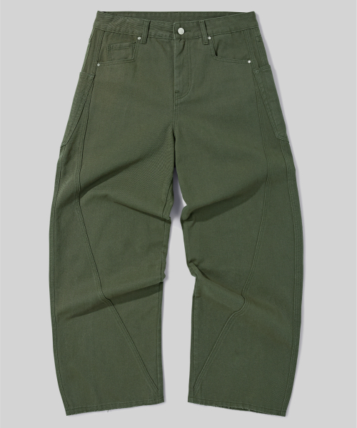 Verdnt(バーダント)の「切開レイヤードカーゴワイドコットンパンツ【カーキ】(その他パンツ・レディース・カーキ・SMALL/MEDIUM/LARGE/X-LARGE)」の1枚目の写真