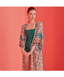 VIKINI VENDER（ビキニベンダー）の「デミルエスニックフローラルストラップロングローブ（その他トップス）」