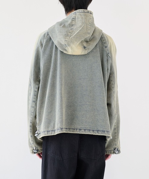 CPG(シーピージー)の「【CPG】別注 CPG RHOMBUS POCKET FADE DENIM JACKET(デニムジャケット・メンズ・ブルー・M/L)」の4枚目の写真