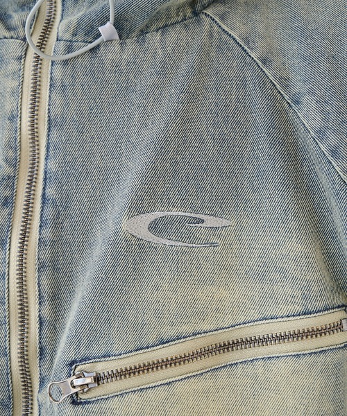 CPG(シーピージー)の「【CPG】別注 CPG RHOMBUS POCKET FADE DENIM JACKET(デニムジャケット・メンズ・ブルー・M/L)」の10枚目の写真
