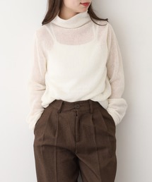 BRODIAEA ベビーアルパカボトルネックニット 日本製