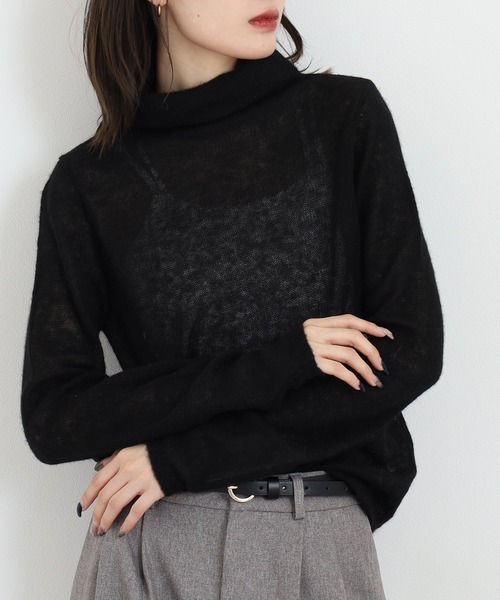 BRODIAEA(ブローディア)の「BRODIAEA ベビーアルパカボトルネックニット 日本製(ニット/セーター・レディース・キナリ・40)」の8枚目の写真