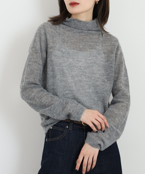 BRODIAEA(ブローディア)の「BRODIAEA ベビーアルパカボトルネックニット 日本製(ニット/セーター・レディース・キナリ・40)」の20枚目の写真