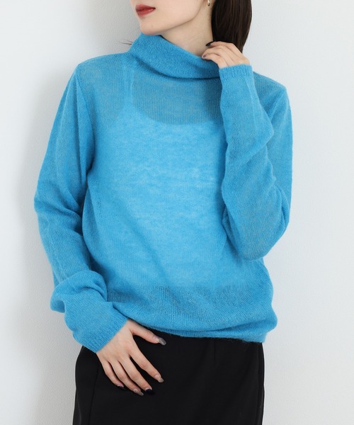BRODIAEA(ブローディア)の「BRODIAEA ベビーアルパカボトルネックニット 日本製(ニット/セーター・レディース・キナリ・40)」の11枚目の写真