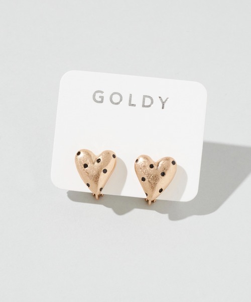GOLDY(ゴールディ)の「ドット ハート メタル イヤリング(イヤリング・レディース・ゴールド/シルバー系その他/ゴールド系その他/シルバー・FREE)」の11枚目の写真