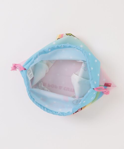 ANGEL BLUE（エンジェルブルー）の「エンジェルブルー　巾着L（ポーチ・キッズ・サックスブルー・ONE SIZE）」の4枚目の写真
