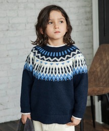 BRANSHES | 【マシンウォッシャブル】幾何学柄ニット(ニット/セーター)