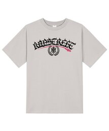 KTC0161 レタリング月桂冠半袖Tシャツ - ベージュ