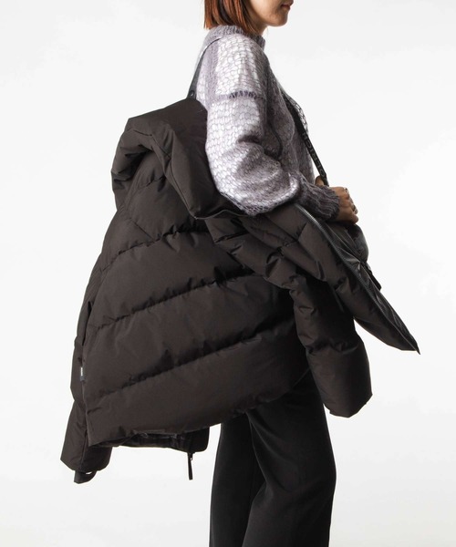 WOOLRICH（ウールリッチ）の「WOOLRICH GTX JACKET ウールリッチ ゴアウィンドーストッパー ダウンジャケット（ダウンジャケット/コート・レディース・ブラック/クリーム・SMALL/MEDIUM/LARGE）」の6枚目の写真