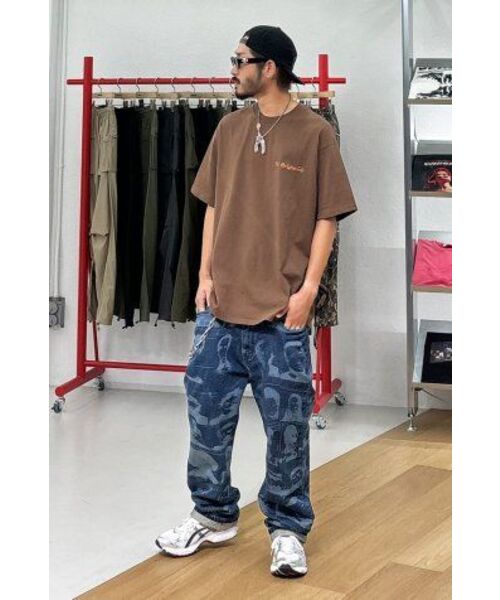 EXTRAORDINARY(エクストラオーディナリー)の「PORTRAIT PRINTING DENIM PANTS INDIGO(デニムパンツ・メンズ・その他・LARGE/MEDIUM/SMALL/X-LARGE)」の9枚目の写真