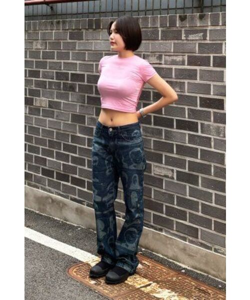 EXTRAORDINARY(エクストラオーディナリー)の「PORTRAIT PRINTING DENIM PANTS INDIGO(デニムパンツ・メンズ・その他・LARGE/MEDIUM/SMALL/X-LARGE)」の12枚目の写真