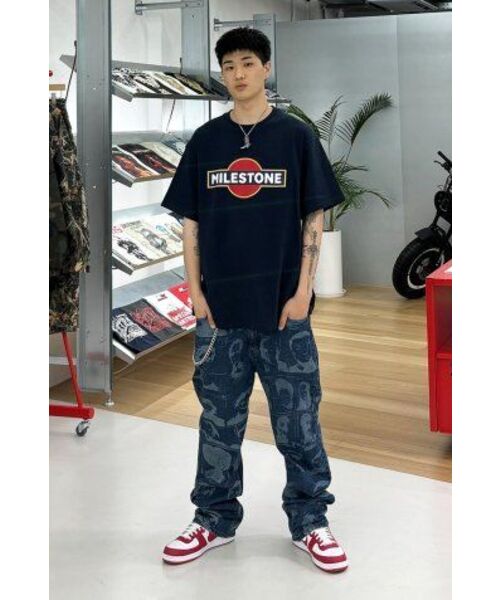 EXTRAORDINARY(エクストラオーディナリー)の「PORTRAIT PRINTING DENIM PANTS INDIGO(デニムパンツ・メンズ・その他・LARGE/MEDIUM/SMALL/X-LARGE)」の13枚目の写真