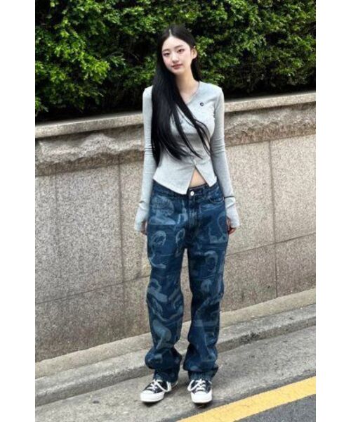 EXTRAORDINARY(エクストラオーディナリー)の「PORTRAIT PRINTING DENIM PANTS INDIGO(デニムパンツ・メンズ・その他・LARGE/MEDIUM/SMALL/X-LARGE)」の14枚目の写真