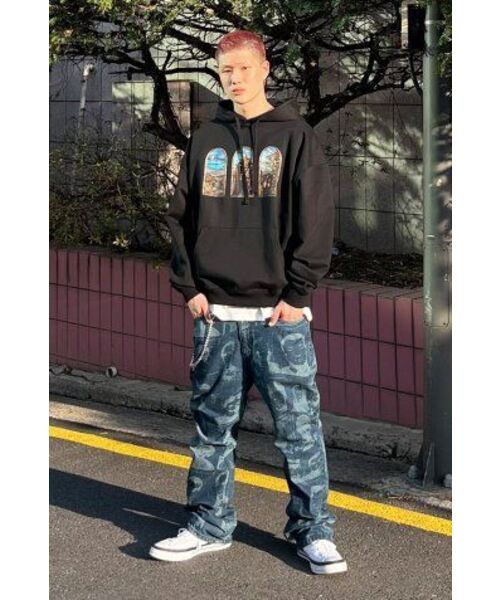EXTRAORDINARY(エクストラオーディナリー)の「PORTRAIT PRINTING DENIM PANTS INDIGO(デニムパンツ・メンズ・その他・LARGE/MEDIUM/SMALL/X-LARGE)」の17枚目の写真