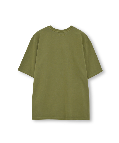 BROWNYARD(ブラウンヤード)の「ウォッシュドTシャツ、ウォッシュドオリーブ(Tシャツ/カットソー・メンズ・その他・4/3/5)」の2枚目の写真