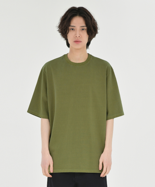 BROWNYARD(ブラウンヤード)の「ウォッシュドTシャツ、ウォッシュドオリーブ(Tシャツ/カットソー・メンズ・その他・4/3/5)」の3枚目の写真