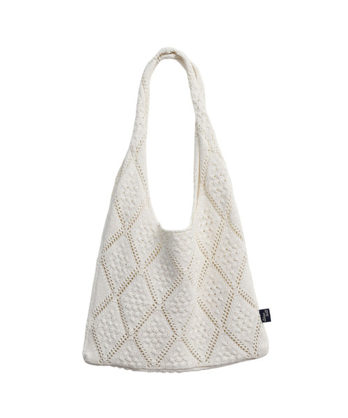 SLOWLOLLI(スローローリ)の「Cozy Crochet Bag_2 Colors(エコバッグ/サブバッグ・レディース・Beige/アイボリー・FREE)」の2枚目の写真
