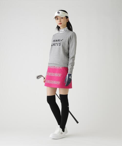 PEARLY GATES(パーリーゲイツ)の「【PEARLY GATES】12G 天竺×インターシャ(ニット/セーター・レディース・ネイビー/ホワイト/グレー系その他・SMALL/MEDIUM/LARGE)」の4枚目の写真
