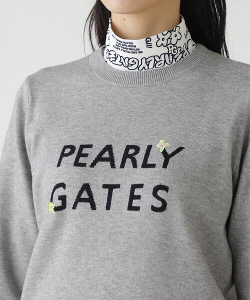 PEARLY GATES(パーリーゲイツ)の「【PEARLY GATES】12G 天竺×インターシャ(ニット/セーター・レディース・ネイビー/ホワイト/グレー系その他・SMALL/MEDIUM/LARGE)」の8枚目の写真