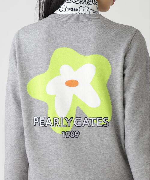 PEARLY GATES(パーリーゲイツ)の「【PEARLY GATES】12G 天竺×インターシャ(ニット/セーター・レディース・ネイビー/ホワイト/グレー系その他・SMALL/MEDIUM/LARGE)」の11枚目の写真