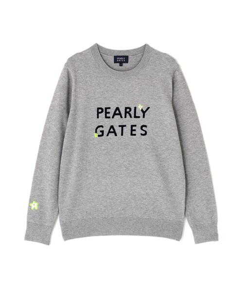 PEARLY GATES(パーリーゲイツ)の「【PEARLY GATES】12G 天竺×インターシャ(ニット/セーター・レディース・ネイビー/ホワイト/グレー系その他・SMALL/MEDIUM/LARGE)」の12枚目の写真
