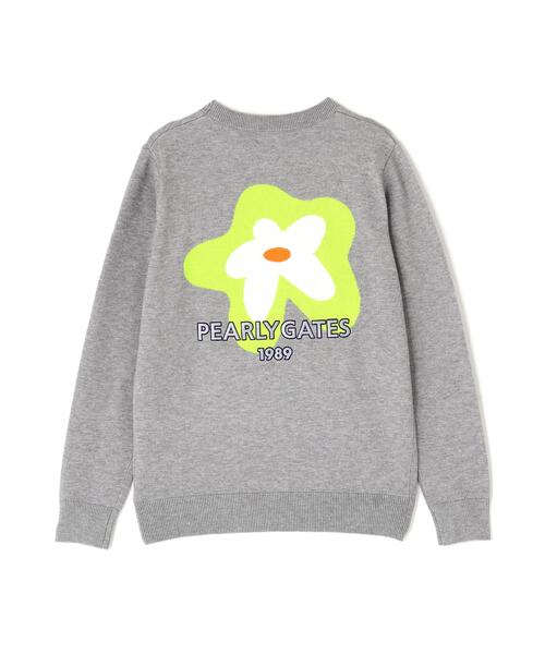 PEARLY GATES(パーリーゲイツ)の「【PEARLY GATES】12G 天竺×インターシャ(ニット/セーター・レディース・ネイビー/ホワイト/グレー系その他・SMALL/MEDIUM/LARGE)」の13枚目の写真