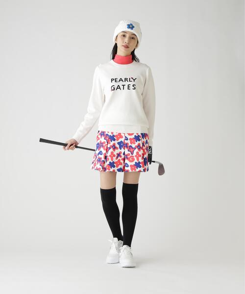 PEARLY GATES(パーリーゲイツ)の「【PEARLY GATES】12G 天竺×インターシャ(ニット/セーター・レディース・ネイビー/ホワイト/グレー系その他・SMALL/MEDIUM/LARGE)」の16枚目の写真