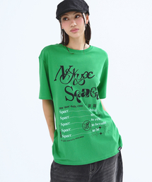 NYX SPACE SCRIPT TEE GREEN
