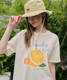 スウィートレモン ショートスリーブTシャツ_CREAM(W25-TP28)