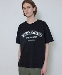 シグネチャーカーブロゴ半袖Tシャツ_BLACK(W25-TP21)