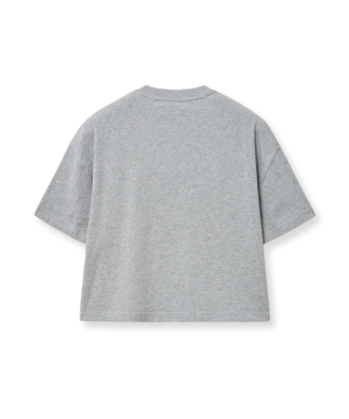 YALE(イェール)の「ウィメンズクロップアップリケ半袖Tシャツ_グレー(Tシャツ/カットソー・レディース・その他・SMALL/MEDIUM)」の3枚目の写真