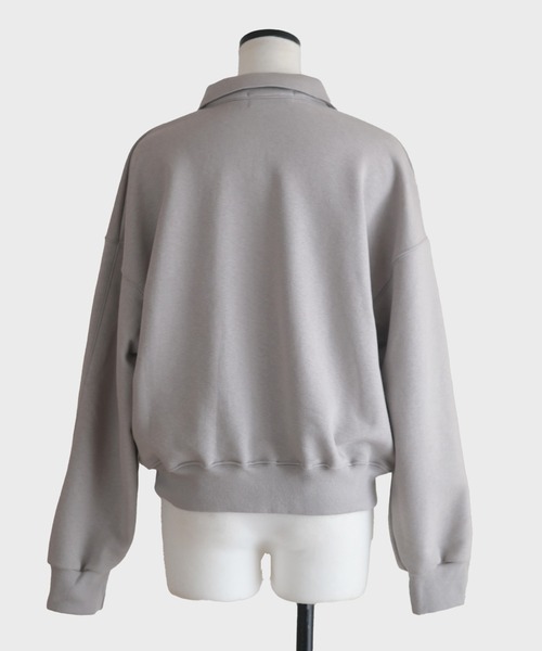 Marient（マリエント）の「ハーフZIPスウェットPO（スウェット・レディース・グレー/ブラック・FREE）」の12枚目の写真