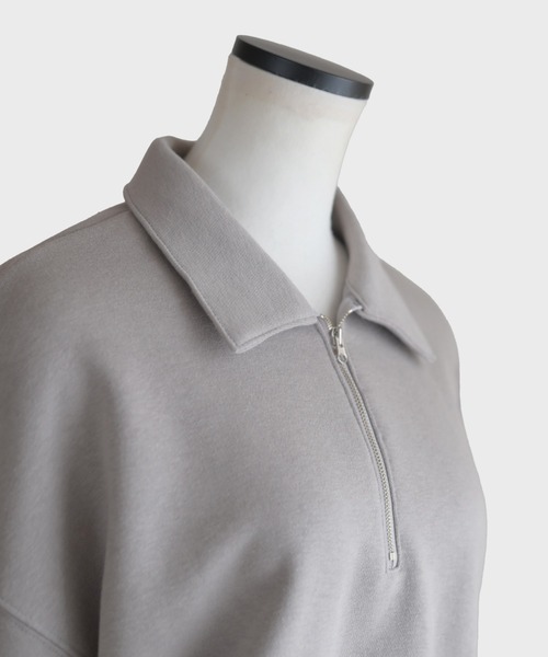 Marient（マリエント）の「ハーフZIPスウェットPO（スウェット・レディース・グレー/ブラック・FREE）」の14枚目の写真