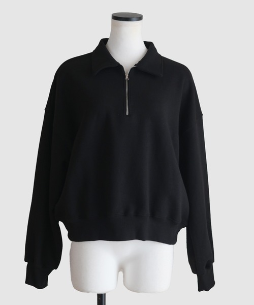 Marient（マリエント）の「ハーフZIPスウェットPO（スウェット・レディース・グレー/ブラック・FREE）」の21枚目の写真