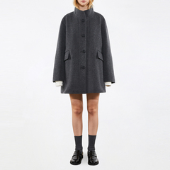 GENERAL IDEA】ウールバルマカンハーフコート / WOOL BALMACAN HALF