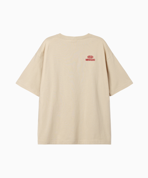 MENASOO(ミナス)の「New Big Hearttrack Graphic T Shirt_Oatmeal(Tシャツ/カットソー・レディース・オートミール・1/2/3)」の3枚目の写真