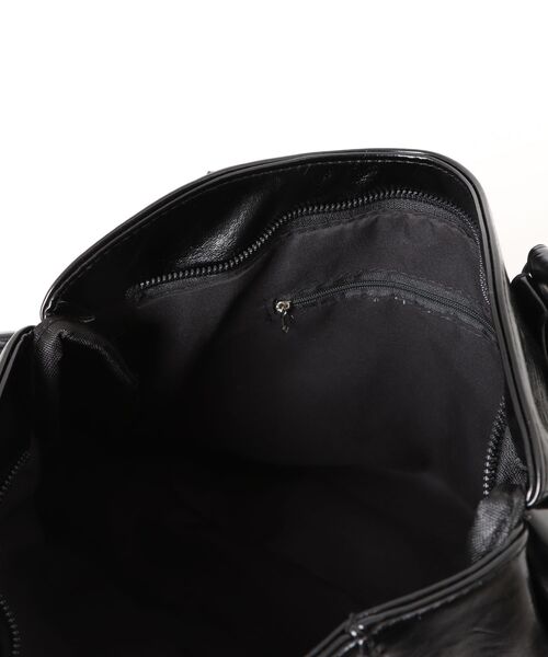 SpRay（スプレイ）の「ハトメベルト付ボストンＢＡＧ（ボストンバッグ・レディース・ブラック/ライトベージュ/ボルドー・FREE）」の16枚目の写真